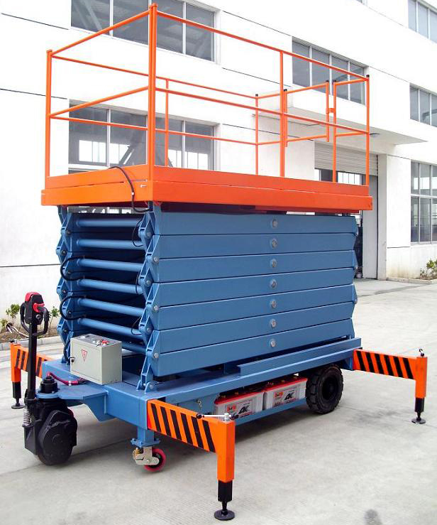 河池助力行走剪叉式高空作业平台